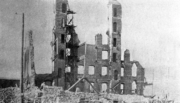 Remains after the fire of May 3, 1901