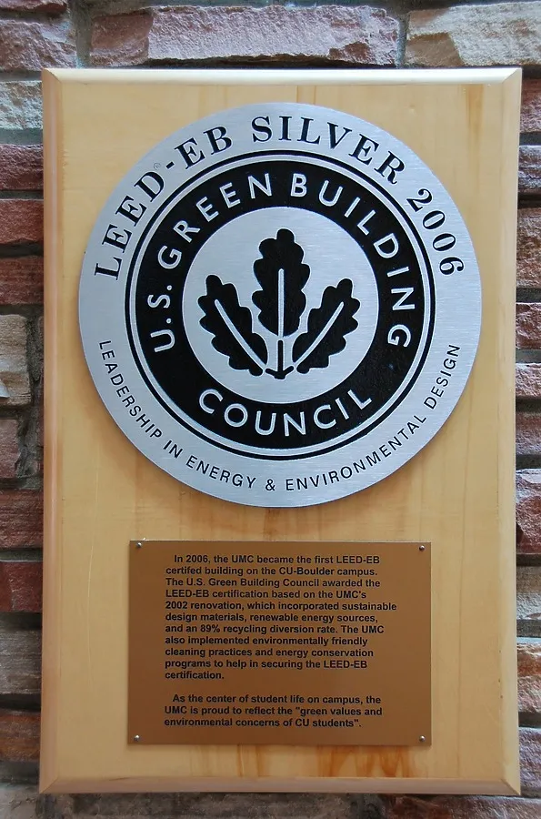 LEED plaque
