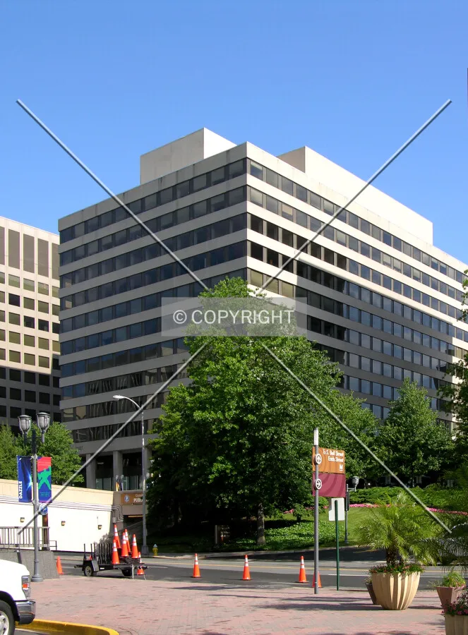From across Crystal Drive to the southeast