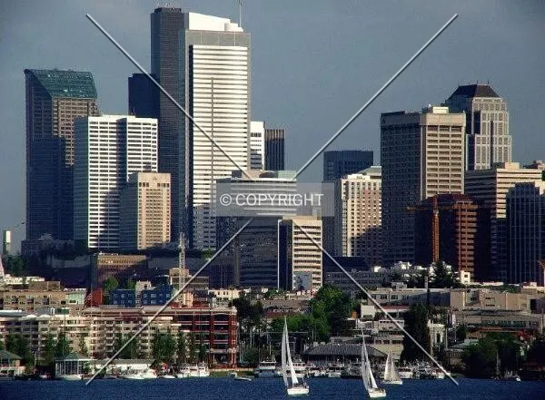 Seattle in a late Spring sunset