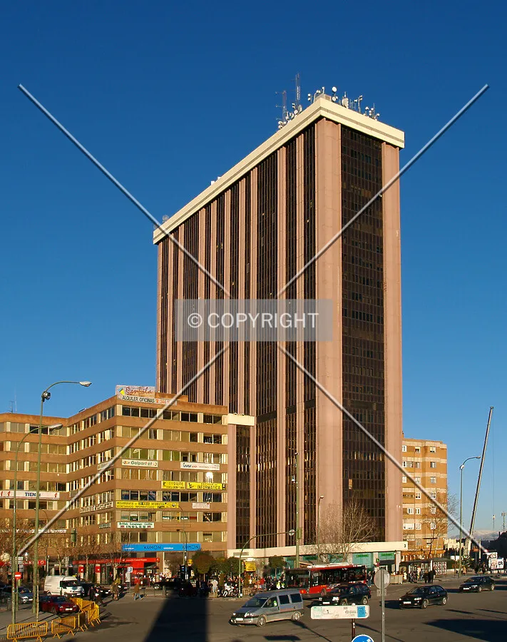 As seen from the south of plaza de Castilla