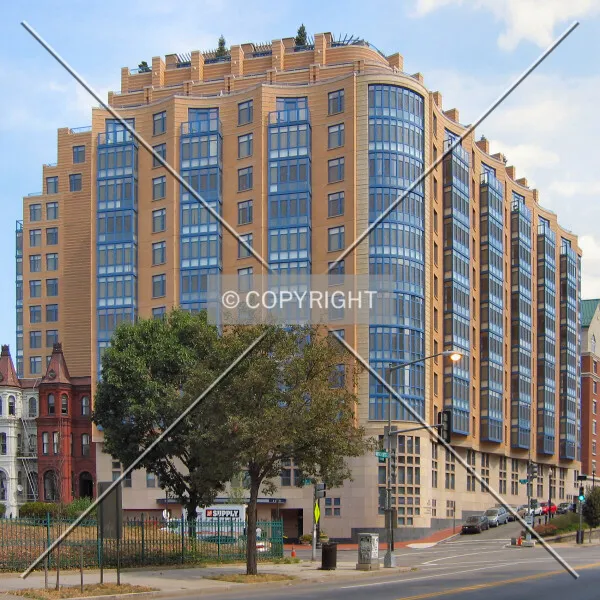View to the east from Massachusetts Avenue NW