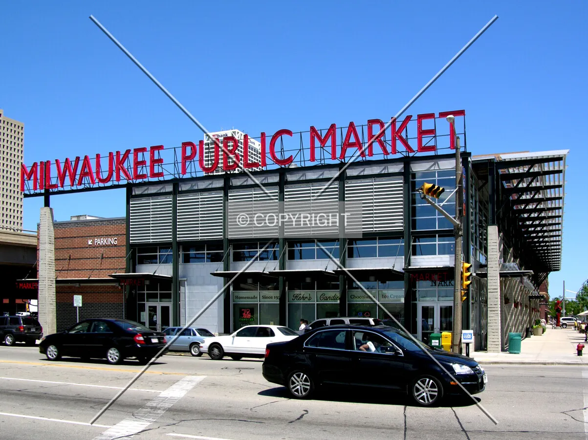 From across North Water Street to the west
