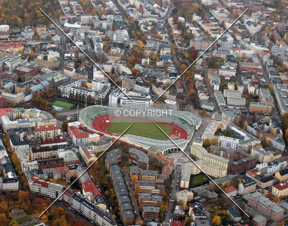 Aerial from the north