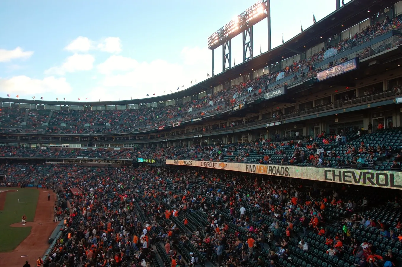 View of the stands