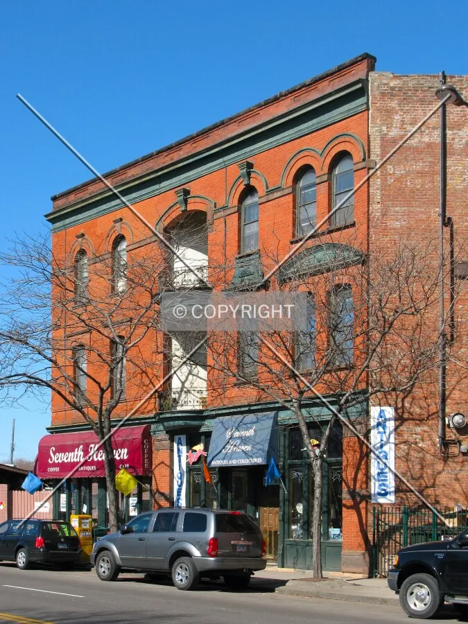 View to the west across West 7th Street