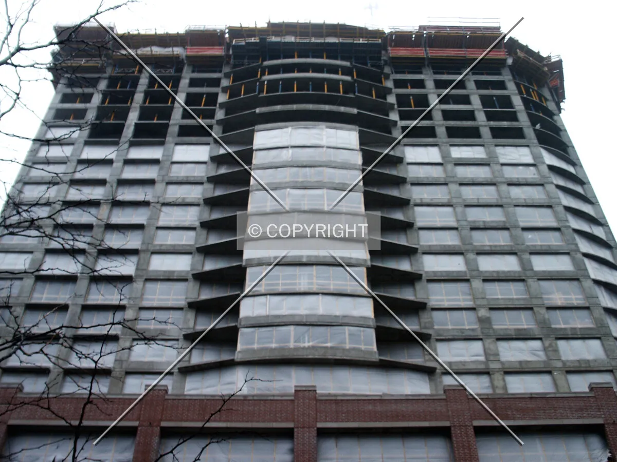 Looking up the south side