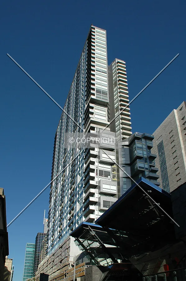 Looking up from Little Lonsdale Street