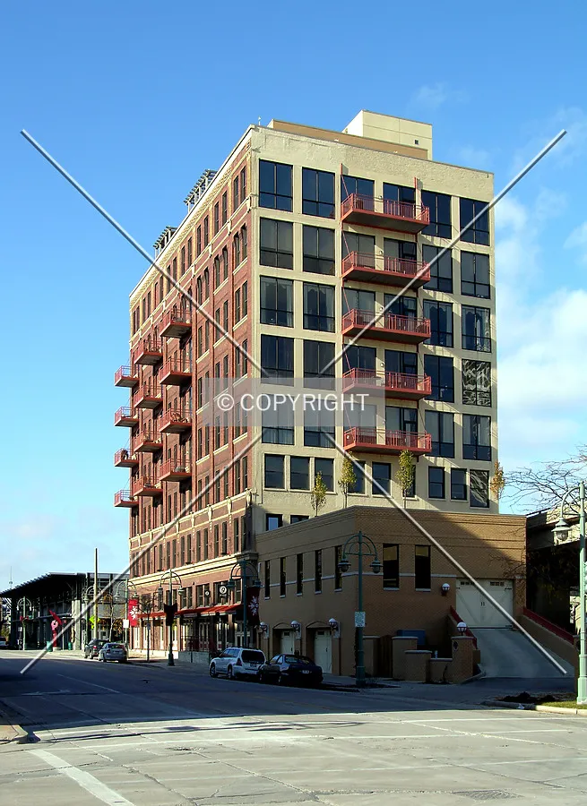 From the southeast across East St. Paul Avenue