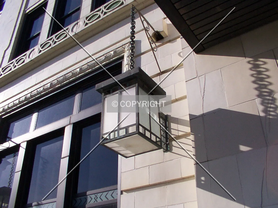 Lantern by the entrance