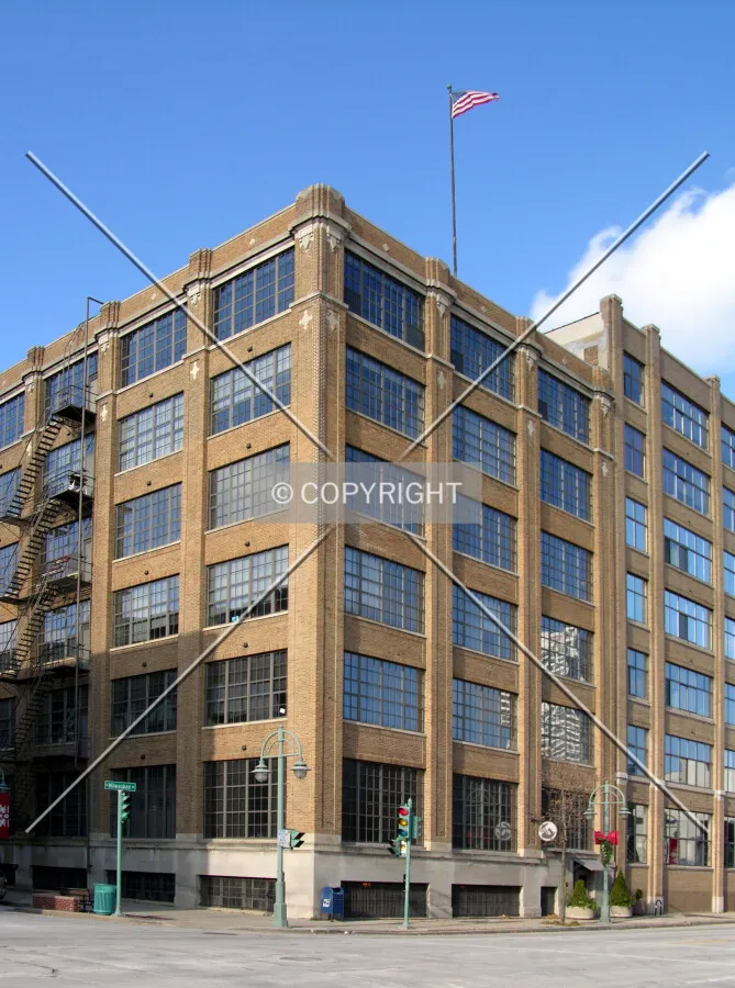 From across North Milwaukee Street to the southeast