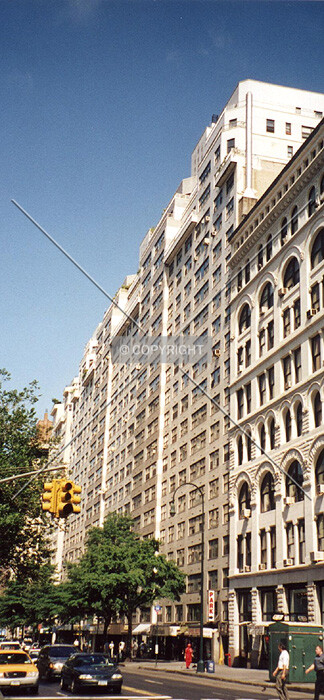 Oblique view from east along 14th street