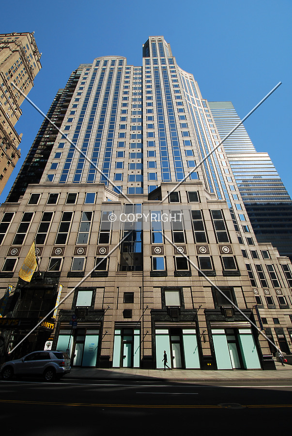 Looking up from East 57th Street