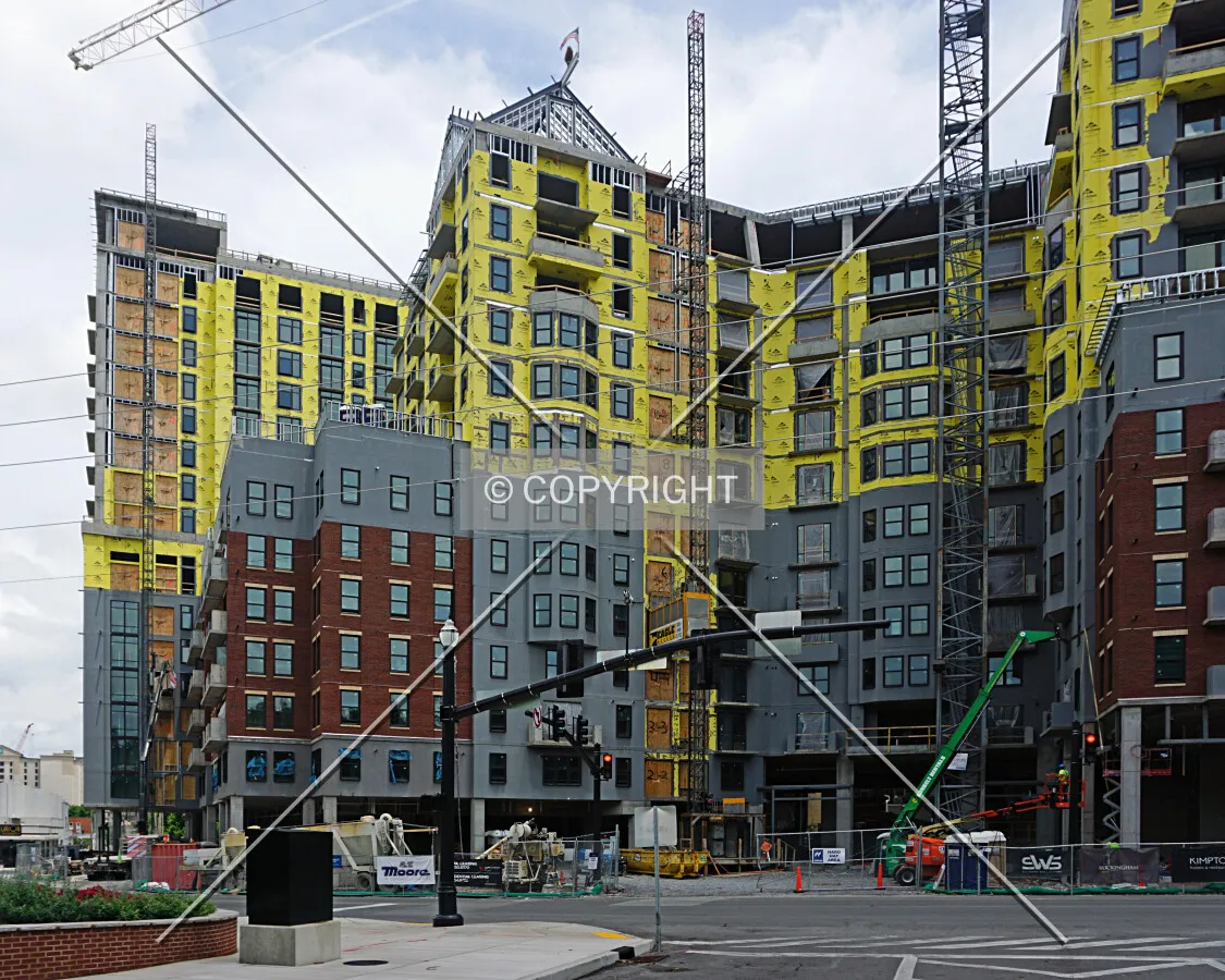 View from the west during construction; June 4, 2016