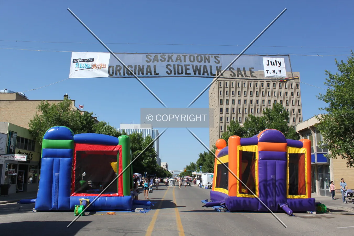 Saskatoon's original sidewalk sale, second Avenue.