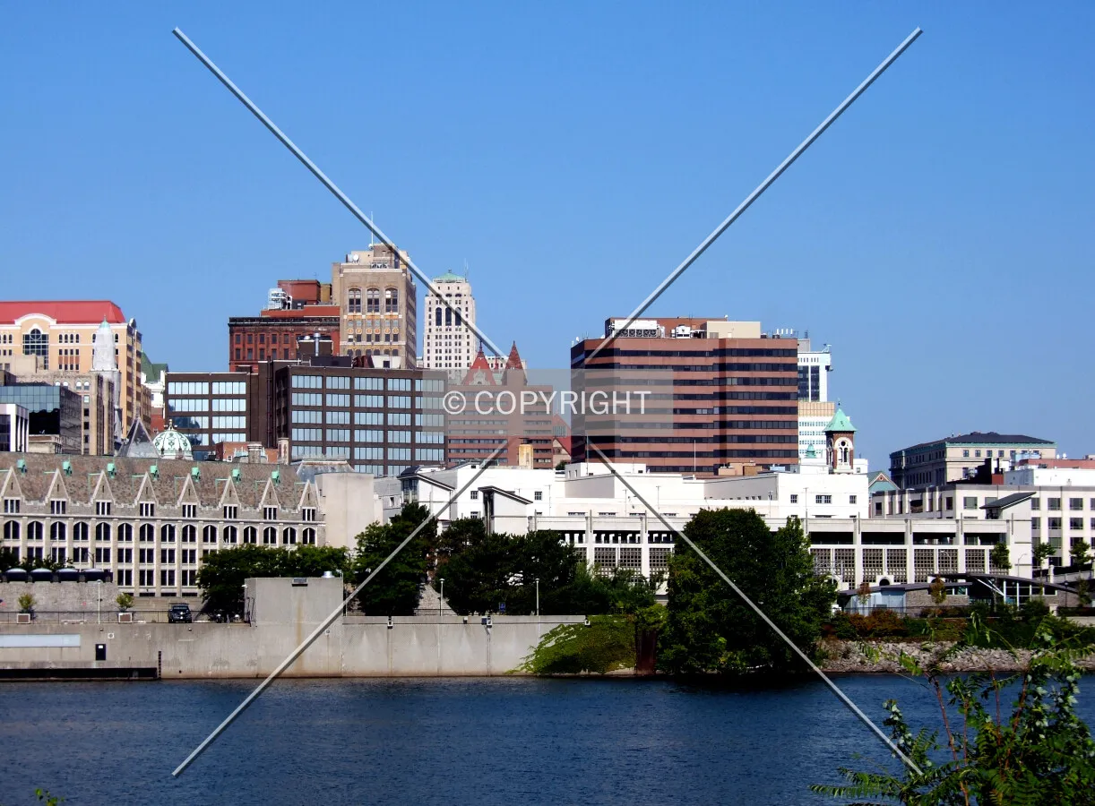 Downtown from the southeast