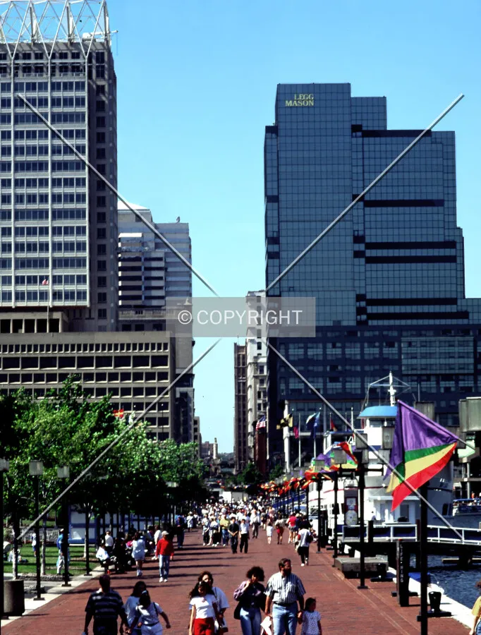 View from the south along Calvert Street