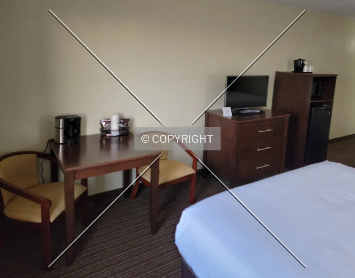 A guest room; March 19, 2021