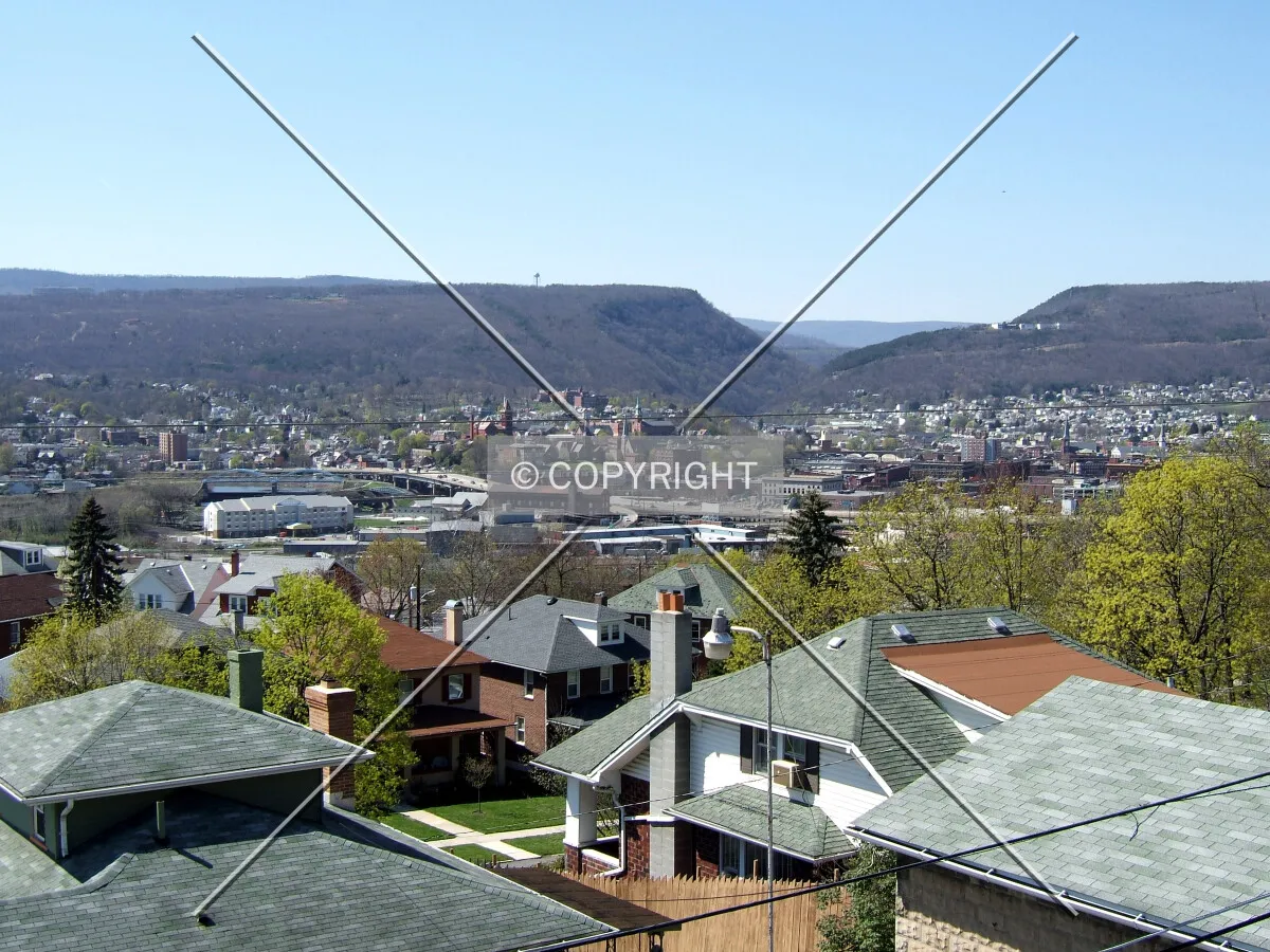 Downtown from the southeast