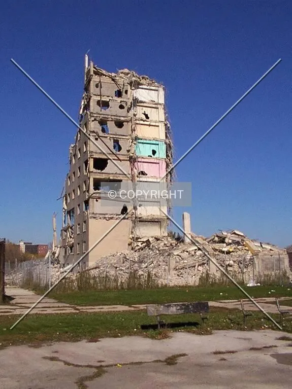 View to north during demolition
