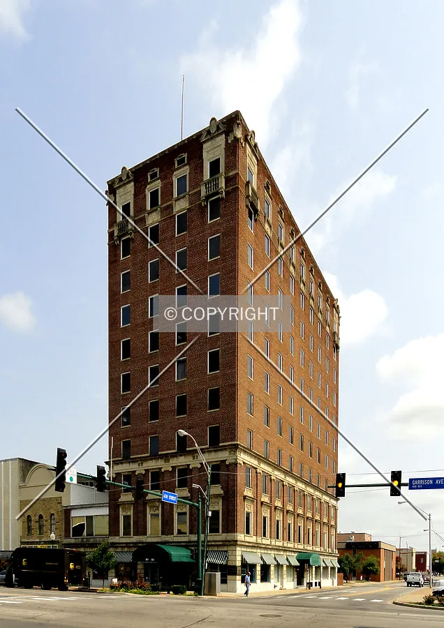 From across Garrison Avenue to the south