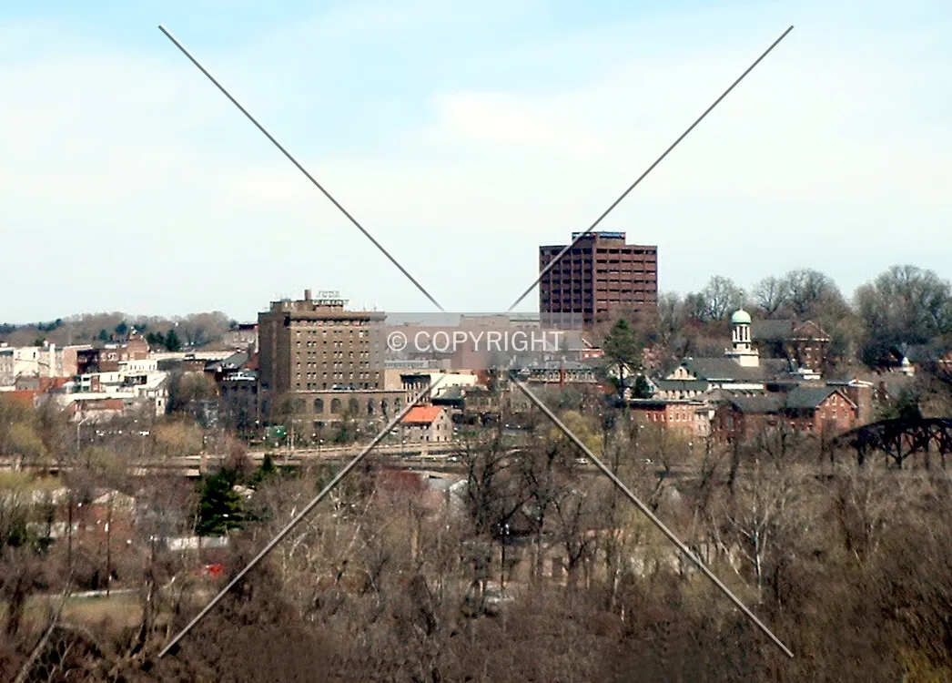 View northeast toward the northside downtown