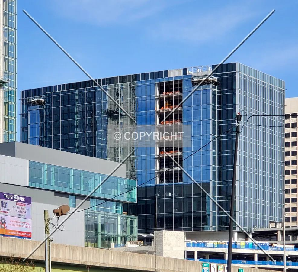 Southeast view during construction; January 2, 2020