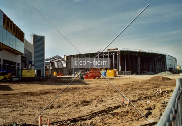 Entra-Plaza during construction
