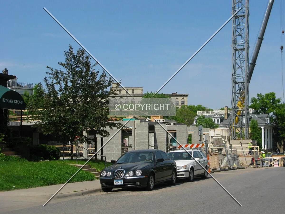View to the west along Oak Grove Street