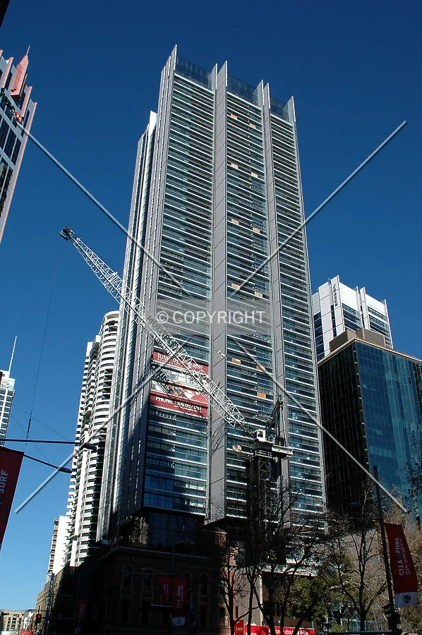 Looking up from George Street