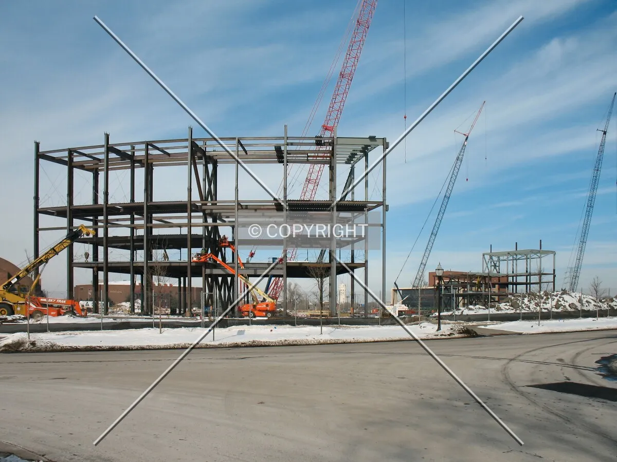 View to the northwest from 23rd Avenue/4th Street SE; south and north sides of bowl rising