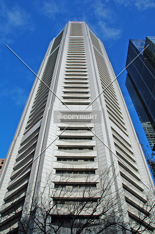 Looking up from Exhibition Street