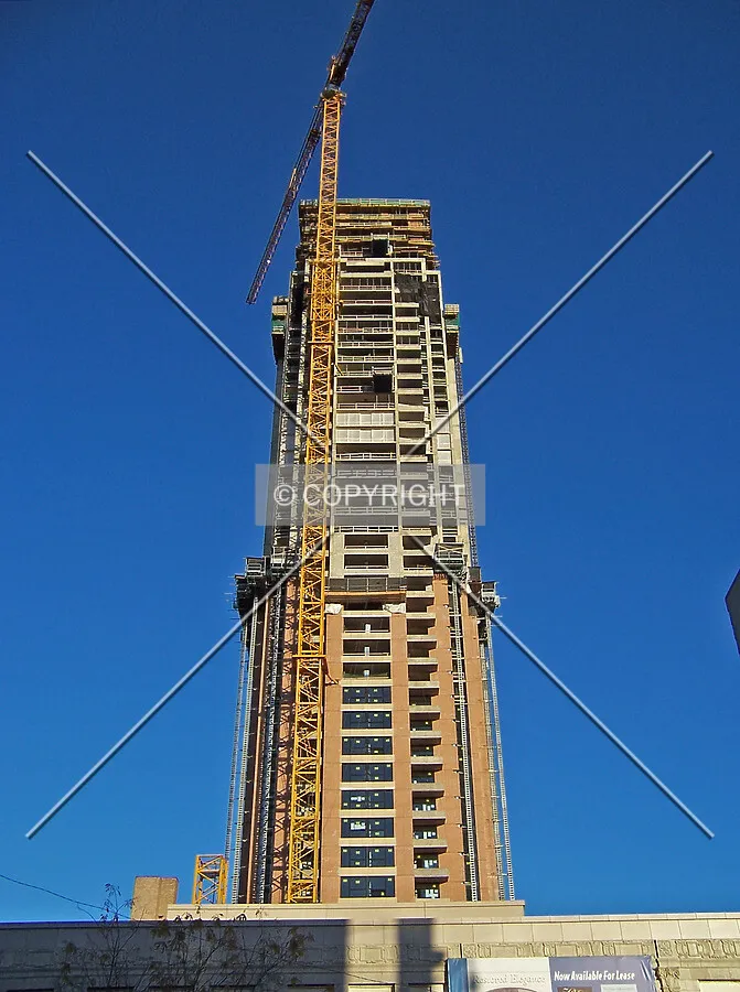 Looking up the west side from Wabash Avenue