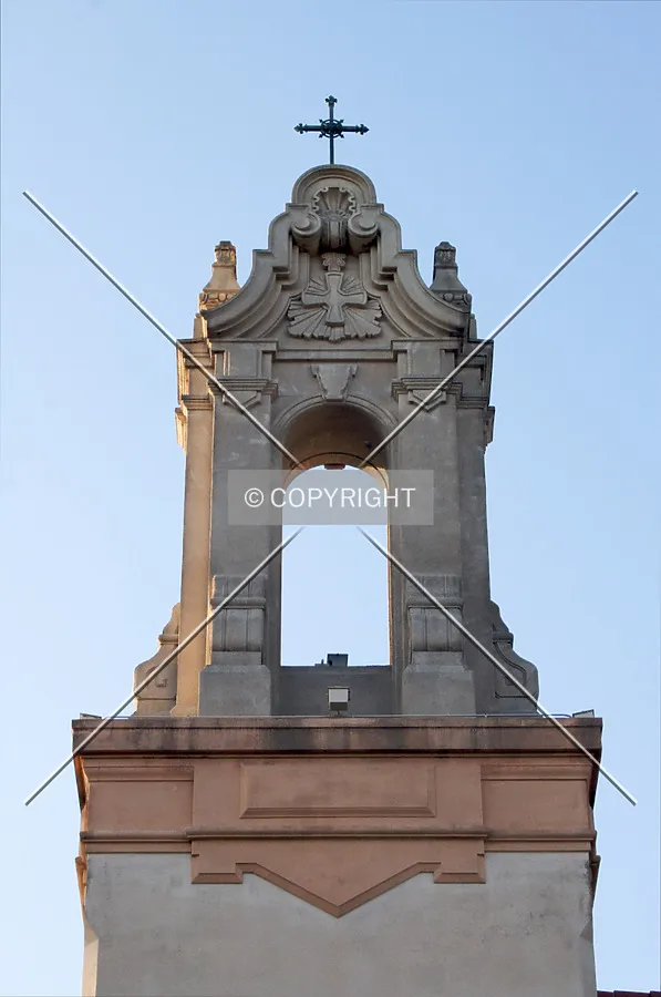 Looking at the bell tower