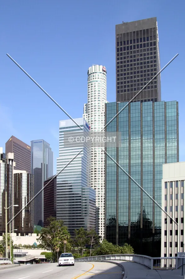 From the Pasadena Freeway to the west