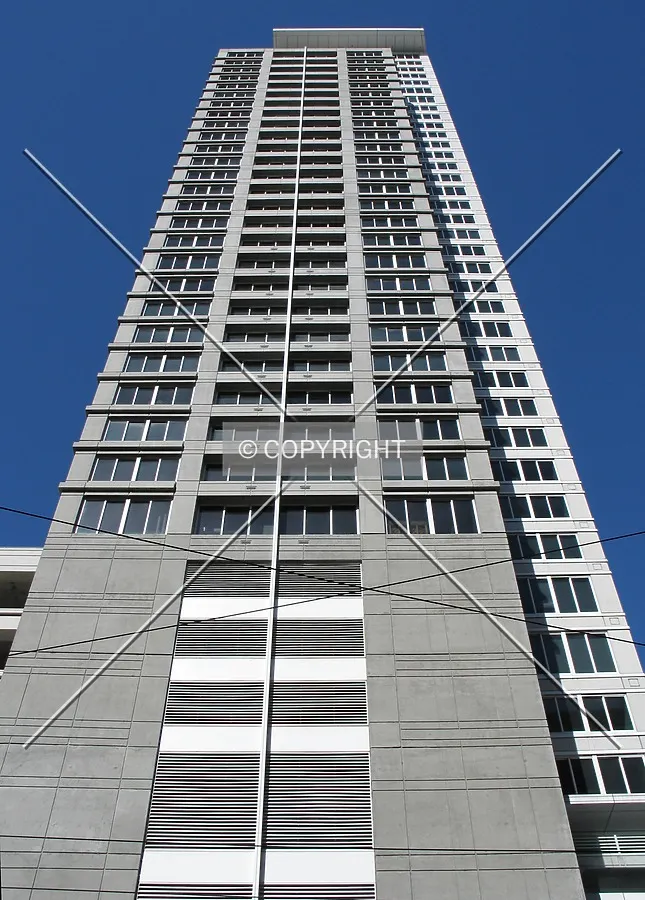 Looking up from the west