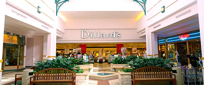 Interior entrance of Dillard's; April 12, 2014