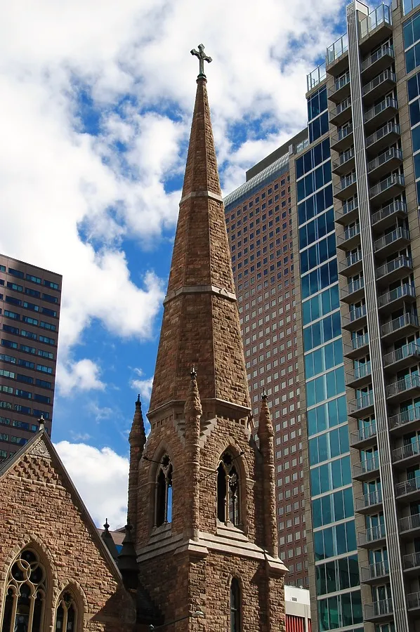 View of the steeple from the northwest