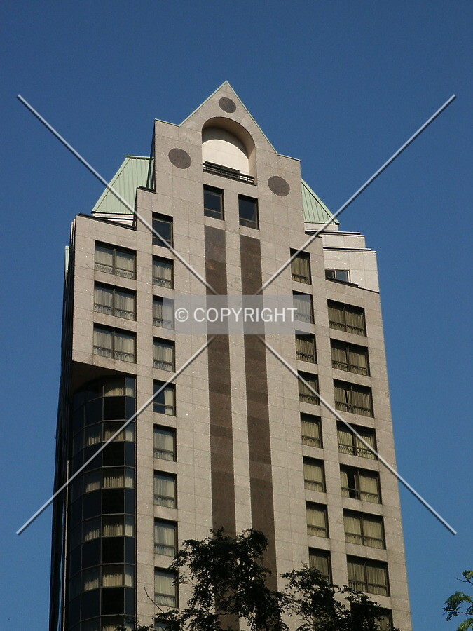 Upper floors, west facade