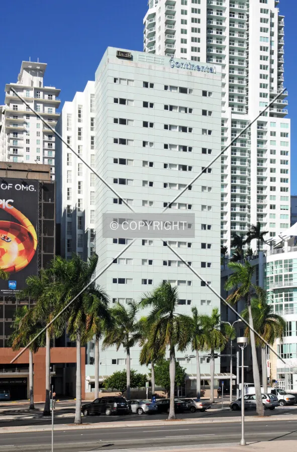 View from the east across Biscayne Boulevard