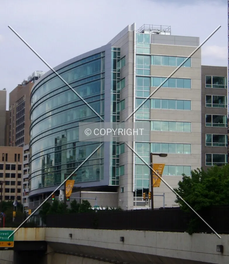 From the northwest on the North 17th Street overpass above the Vine Street Expressway