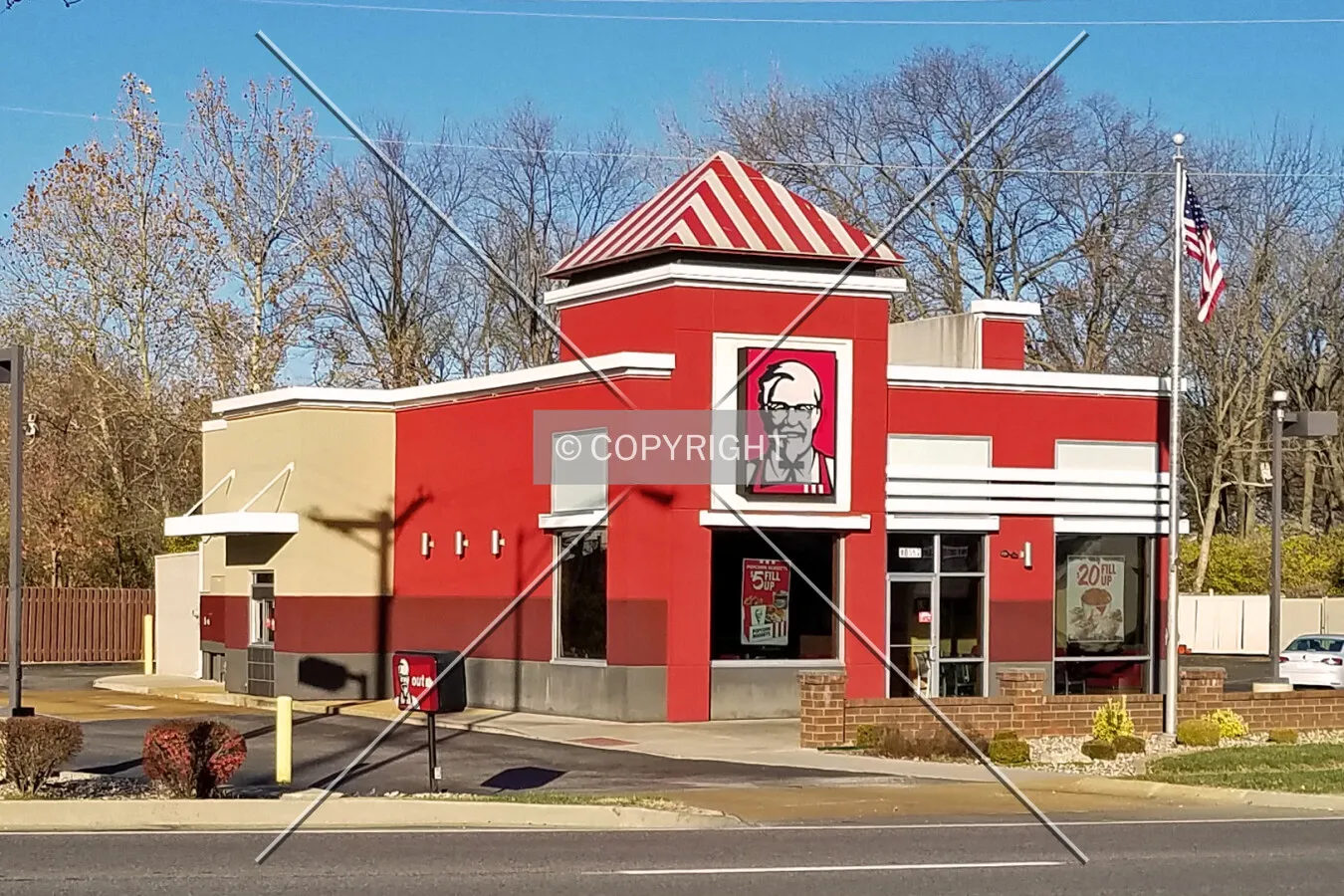 View from the southwest; November 25, 2017
