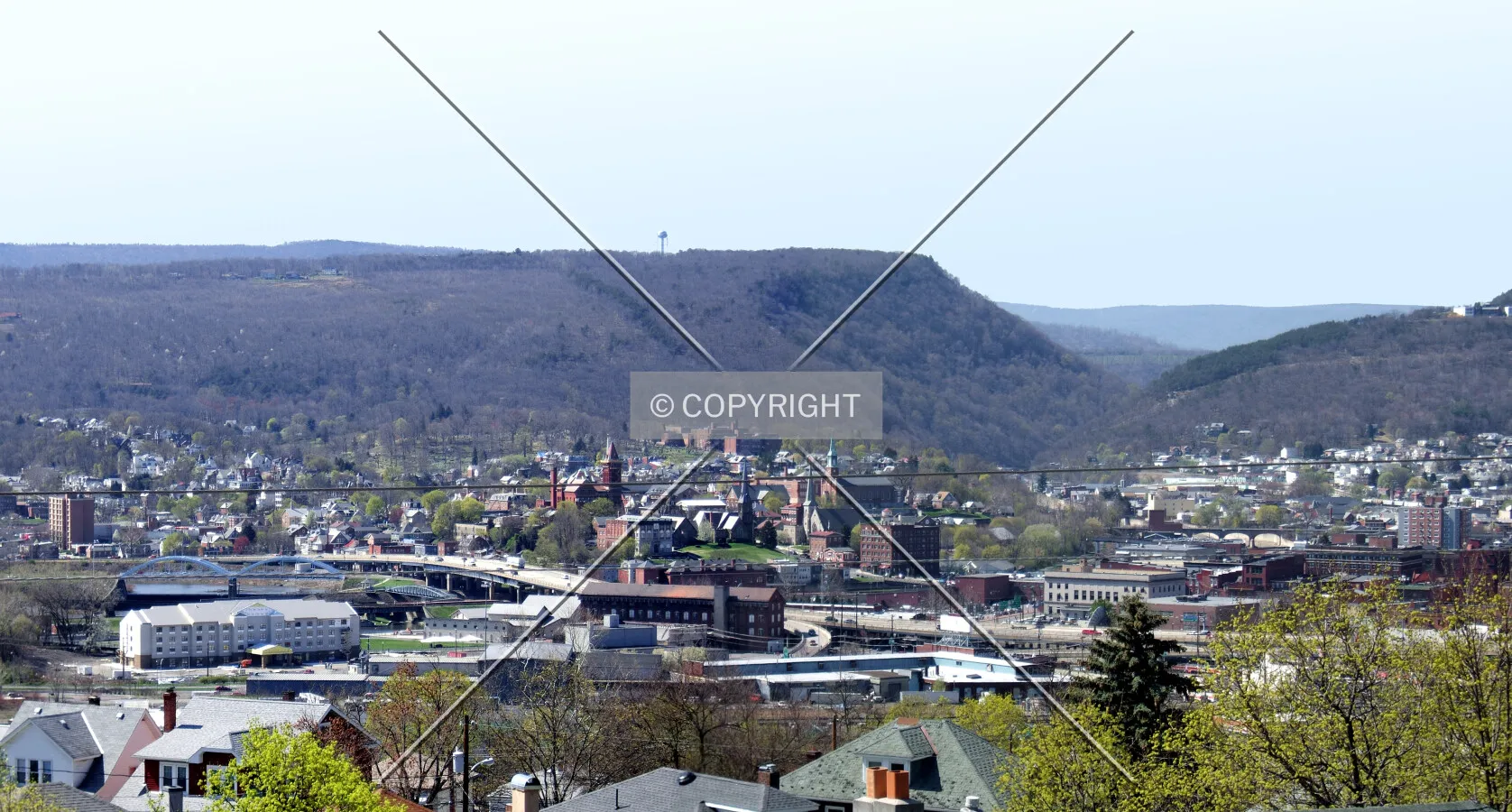View from the southeast