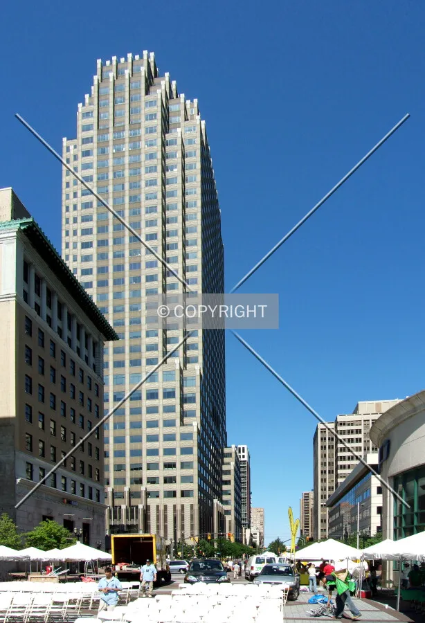 View west from Exchange Place