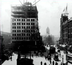 View from the north along Main Street