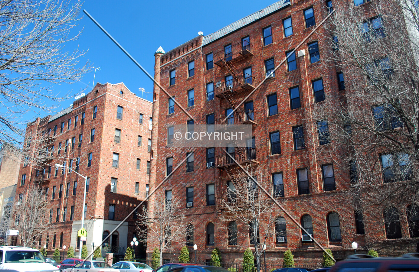 Viewed along Ocean Avenue