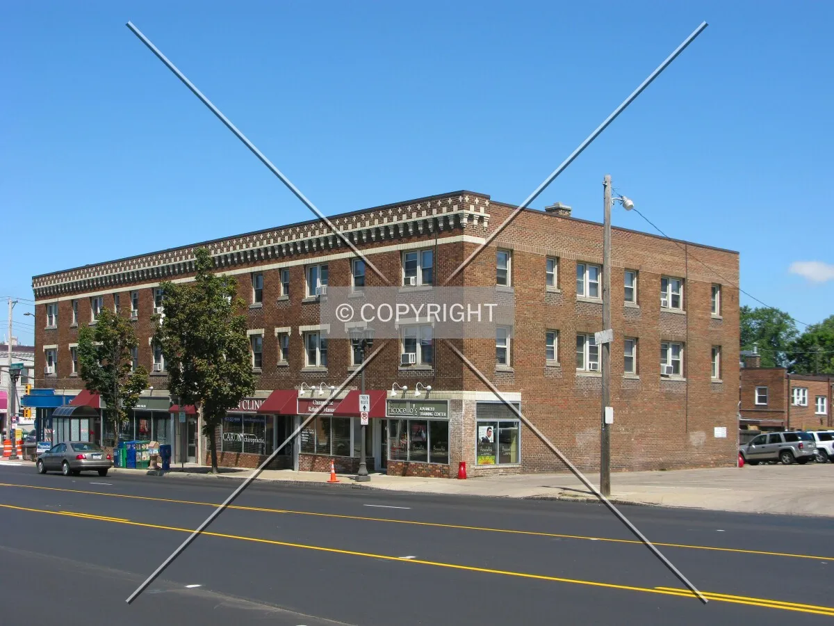 View to the northeast across Snelling Avenue