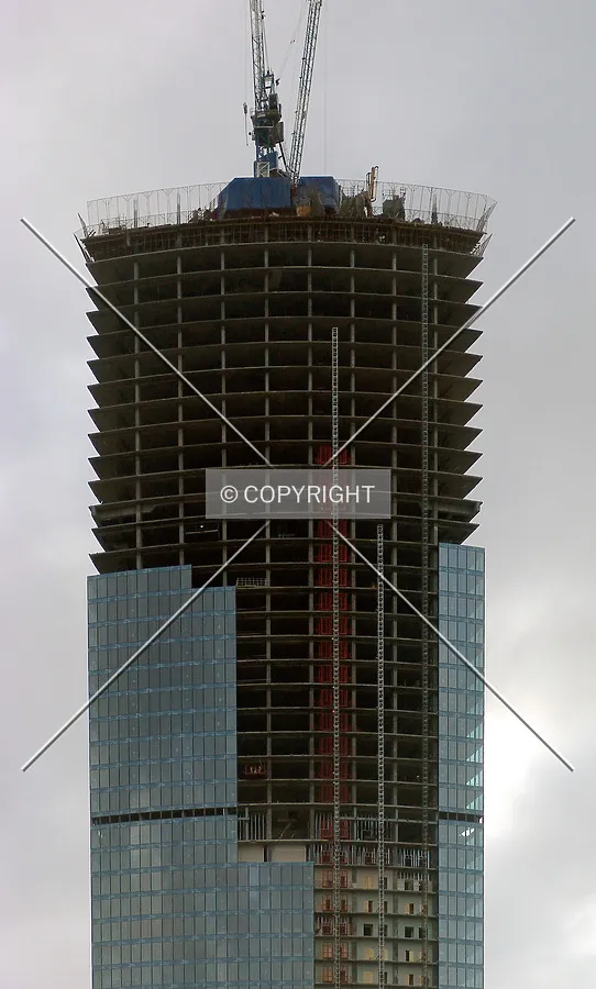 The upper floors as seen from the east