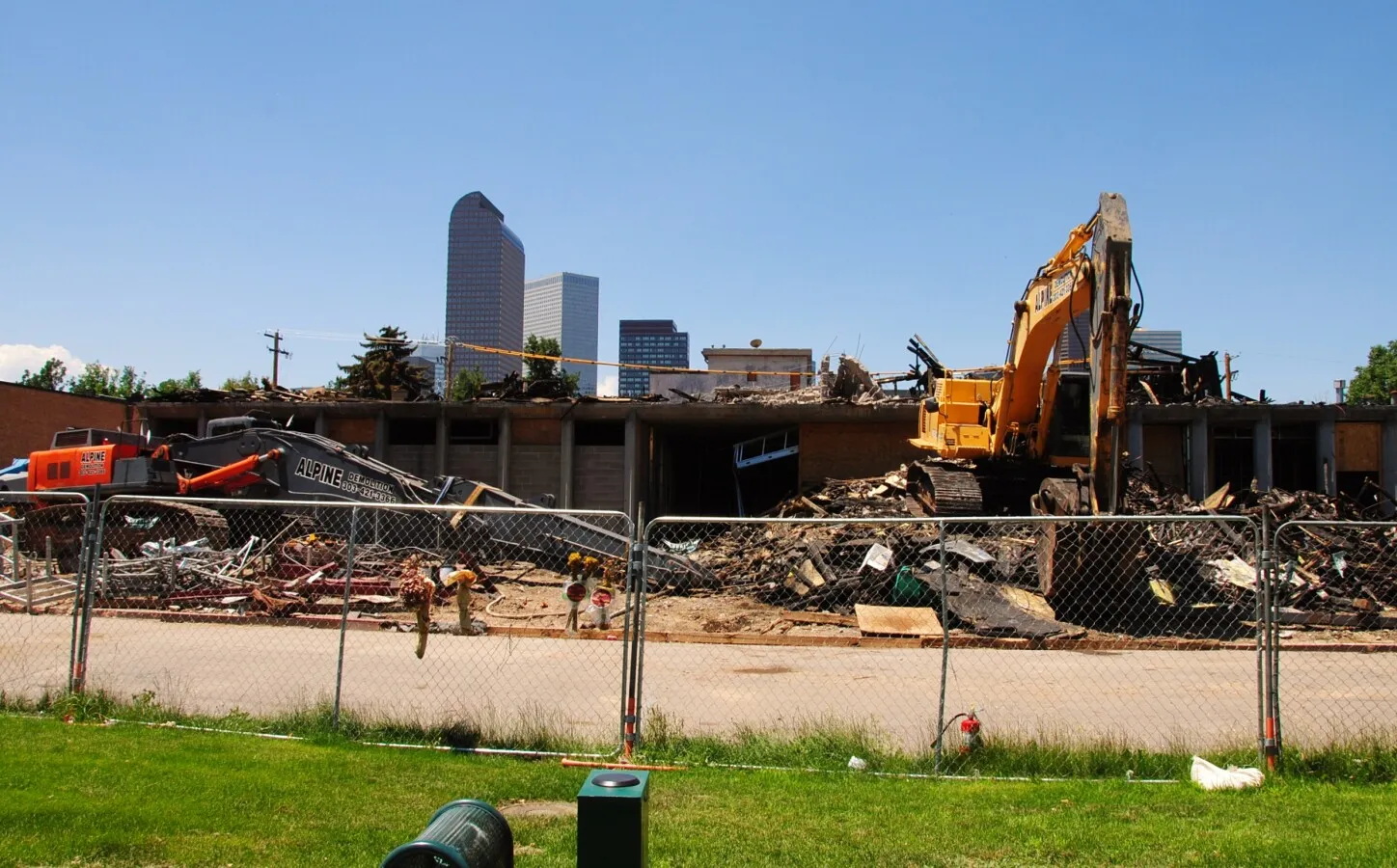 View from the east