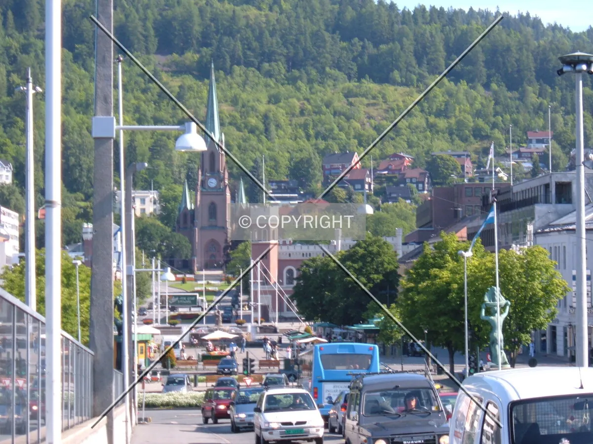 Bragernes Torg, seen from Bybrua